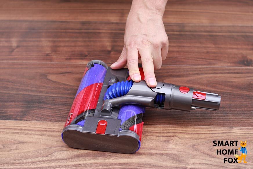 The Omni-glide under a piece of furniture